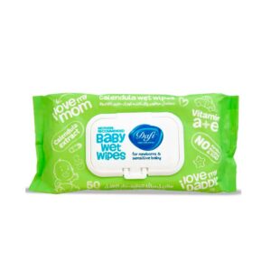 دستمال مرطوب کودک حاوی کالاندولای درب دار دافی