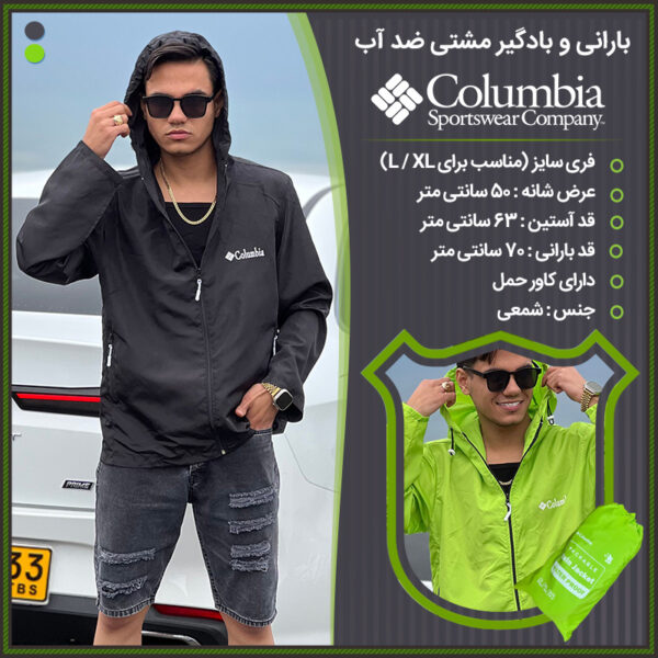 COLUMBIA waterproof raincoat 800